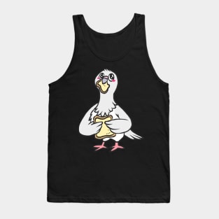 Dove peace faithful white gray bird love Tank Top